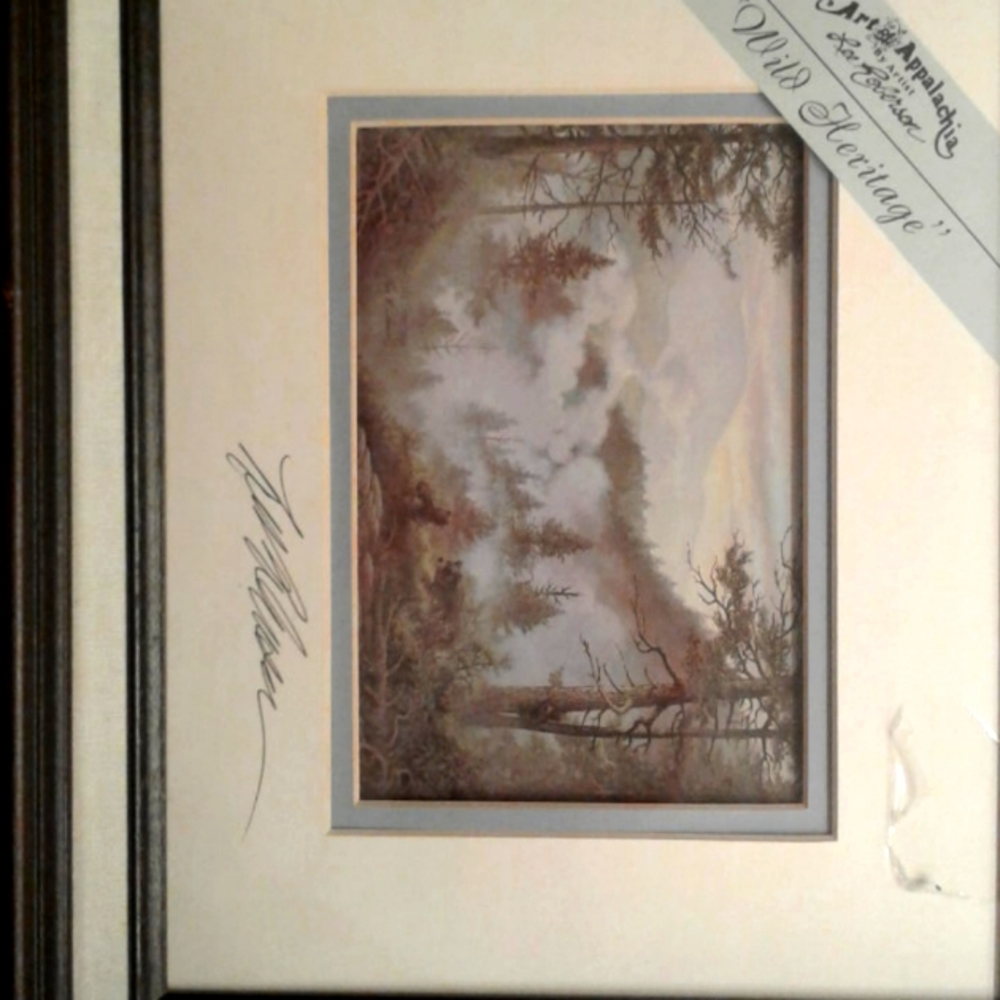 A 5x7 double matted and framed print.